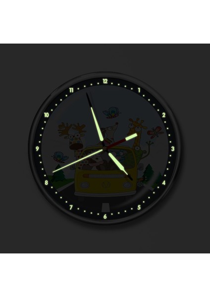 Premium Gece Parlayan Çocuk Odası Duvar Saati FS-1527 fiyatları