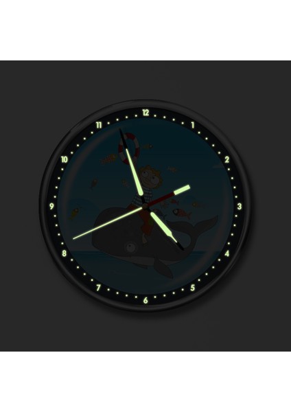 Premium Gece Parlayan Çocuk Odası Duvar Saati FS-1528 fiyatları