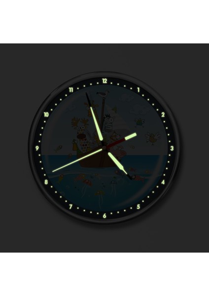 Premium Gece Parlayan Çocuk Odası Duvar Saati FS-1529 fiyatları