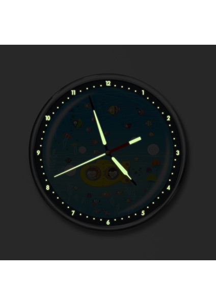 Premium Gece Parlayan Çocuk Odası Duvar Saati FS-1530 fiyatları