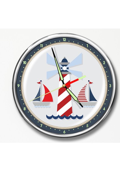 Premium Gece Parlayan Çocuk Odası Duvar Saati FS-1532