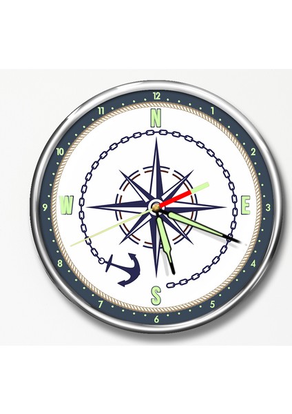 Premium Gece Parlayan Çocuk Odası Duvar Saati FS-1533