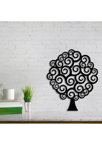 Bigudili Ağaç Metal Duvar Dekoru modelleri