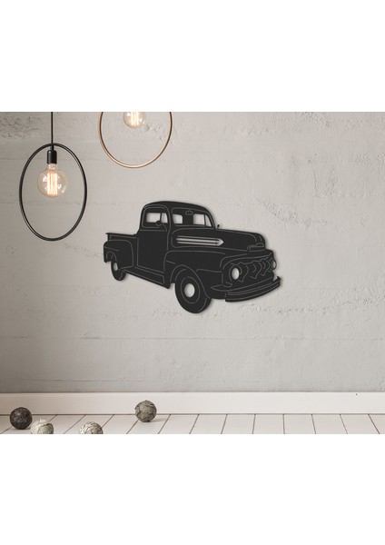 Kamyonet Vintage Metal Duvar Dekoru