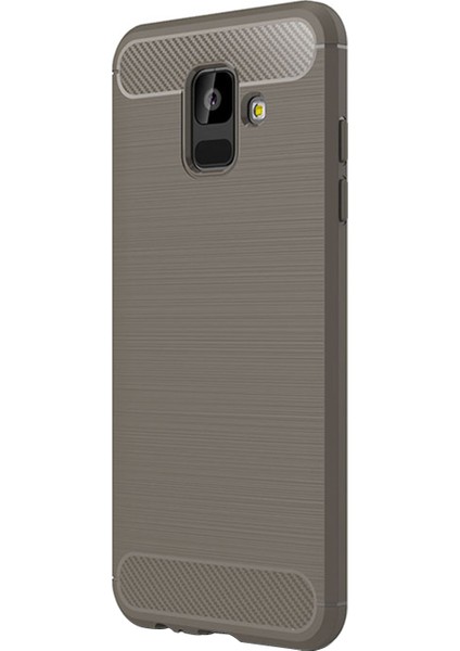 Samsung Galaxy A6 2018 Kılıf Room Silikon Gri