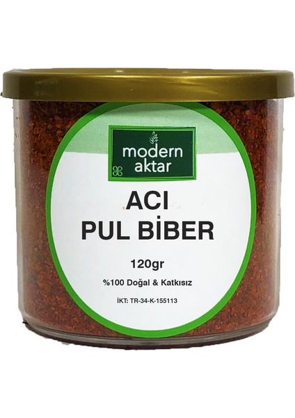 Modern Aktar Doğal Acı Pul Biber 120 gr