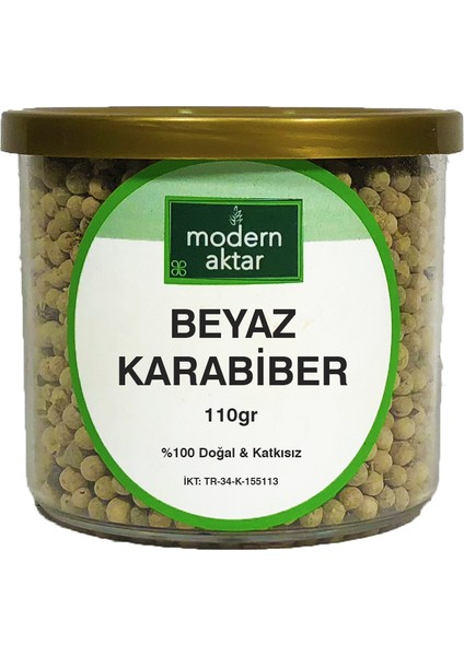 Doğal Beyaz Tane Karabiber 110 gr