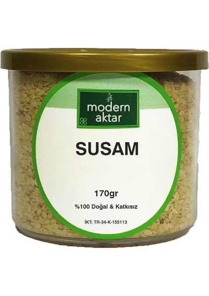 Modern Aktar Doğal Kavrulmamış Susam 170 Gr