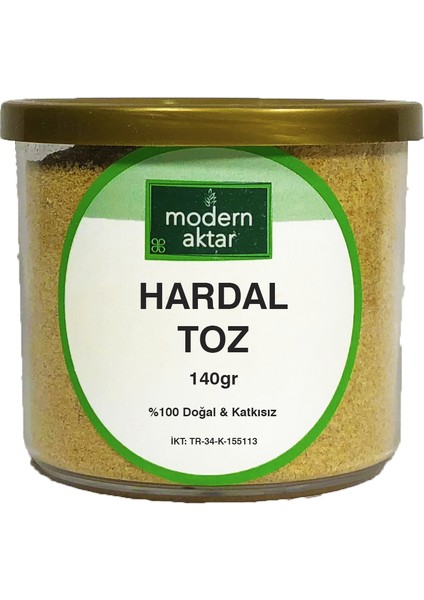 Doğal Sarı Hardal Öğütülmüş (Toz) 140 gr