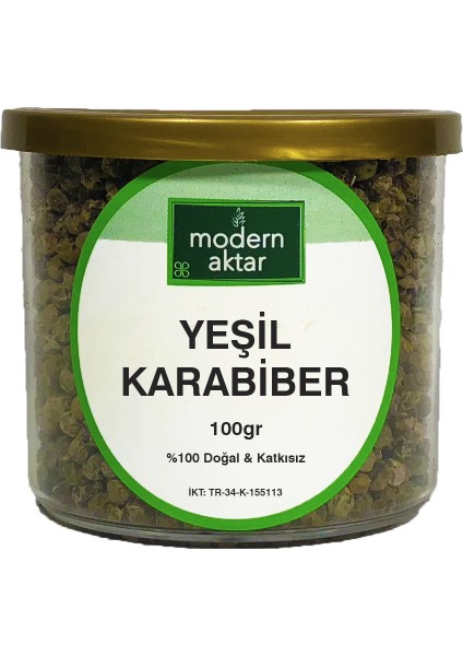 Doğal Yeşil Karabiber 100 gr