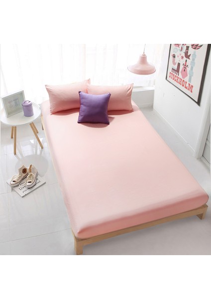 Lastikli Çarşaf Seti 120 x 200 - Toz Pembe