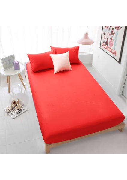 Lastikli Çarşaf Seti 160 x 200 – Kırmızı