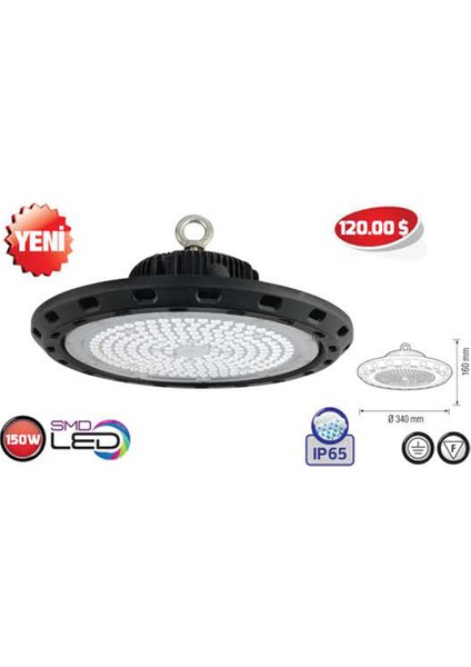 Artemis-150 150 Watt Yüksek Tavan Atölye Armatürü