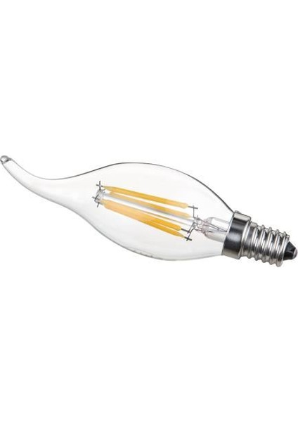Flame 4W E14 Duy Filament Kıvrık Mum LED Ampül 6400K Beyaz Işık modelleri