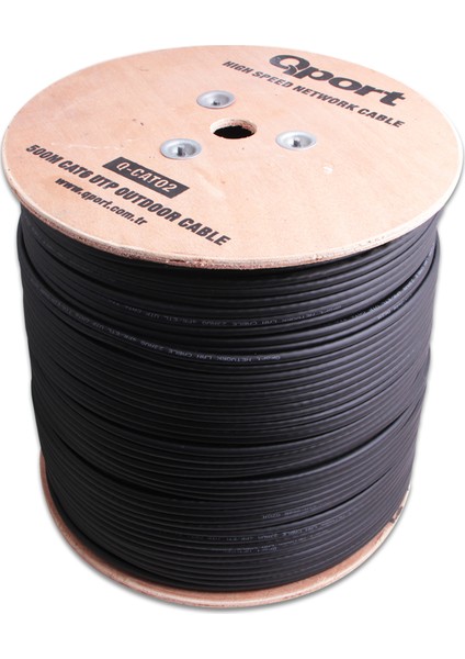 QPort Q-CATO2 500 Metre CAT6 Outdoor Kablo