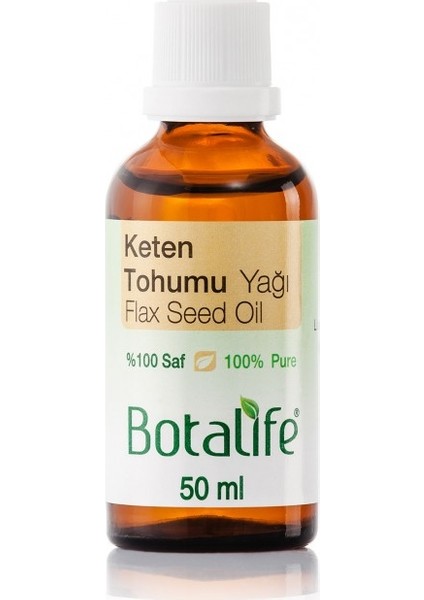 %100 Saf Doğal Keten Tohumu Yağı (linum usitatissimum) 50 ml