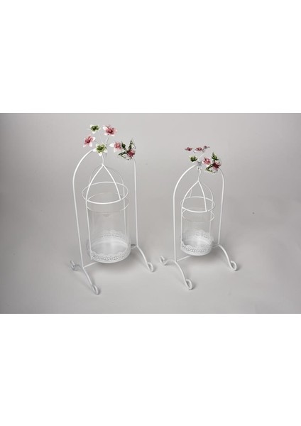Flower Standlı Mumluk Küçük 13 x 29 Cm fiyatları