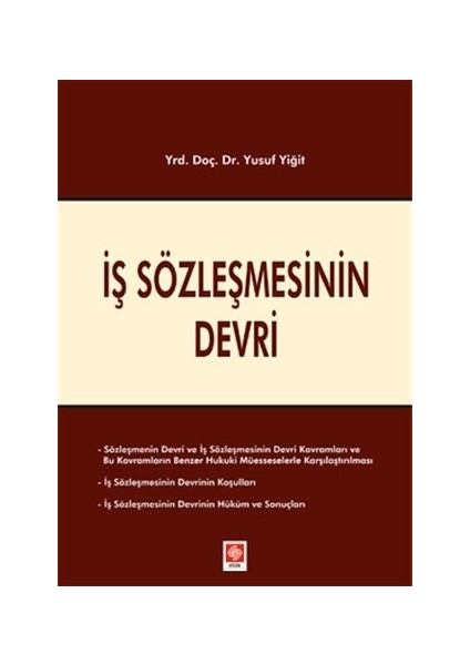 İş Sözleşmesinin Devri