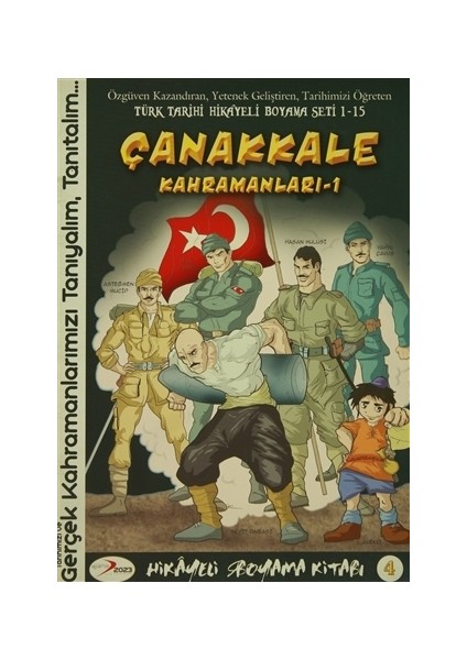 Çanakkale Kahramanları 1: Hikayeli Boyama Kitabı 4