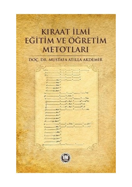 Kıraat İlmi Eğitim ve Öğretim Metotları