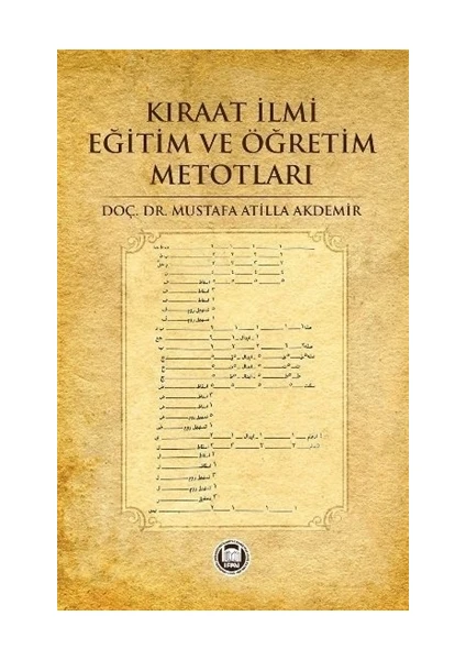 Kıraat İlmi Eğitim ve Öğretim Metotları