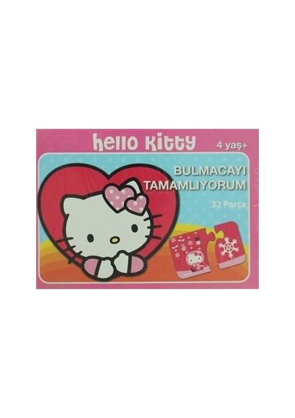 Hello Kitty Bulmacayı Tamamlıyorum 32 Parça Yapboz