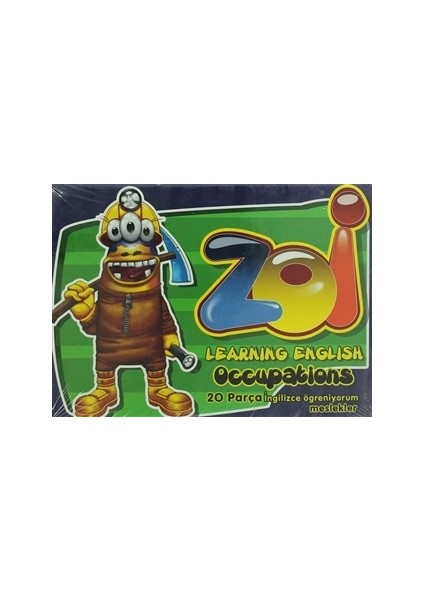 Zoi İngilizce Öğreniyorum Meslekler 20 Parça Puzzle