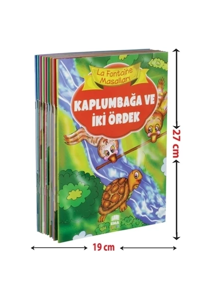 La Fontaine Masalları (10 Kitap Takım - Büyük Boy)