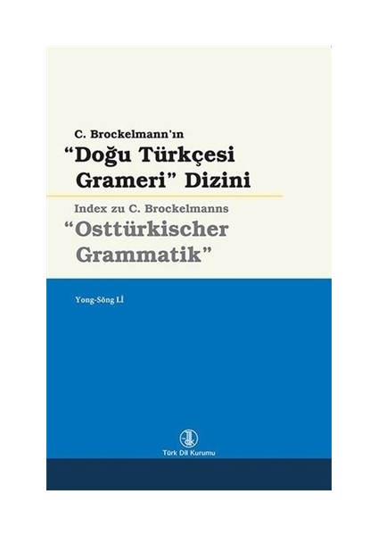 Doğu Türkçesi Grameri Dizini