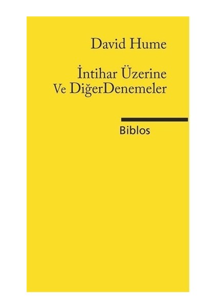 İntihar Üzerine ve Diğer Denemeler