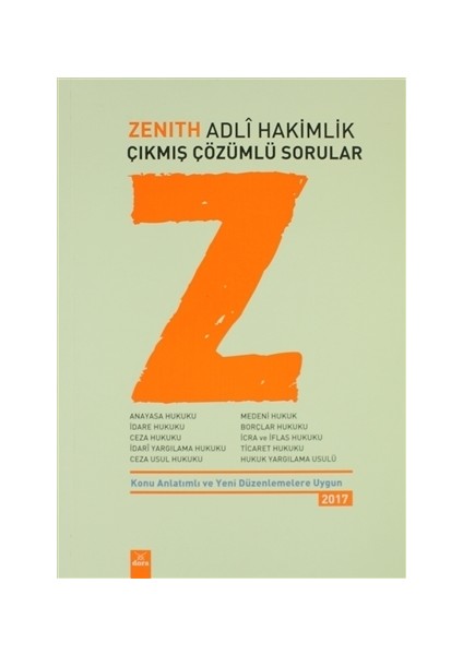 Zenith Adli Hakimlik Çıkmış Çözümlü Sorular