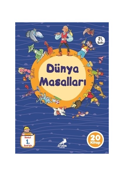 Düz Yazılı Dünya Masalları (20 Kitap Takım)