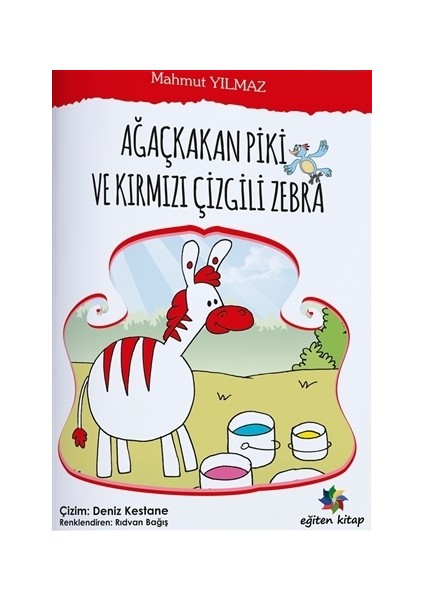 Ağaçkakan Piki Ve Kırmızı Çizgili Zebra