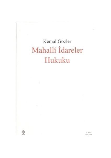 Mahalli İdareler Hukuku