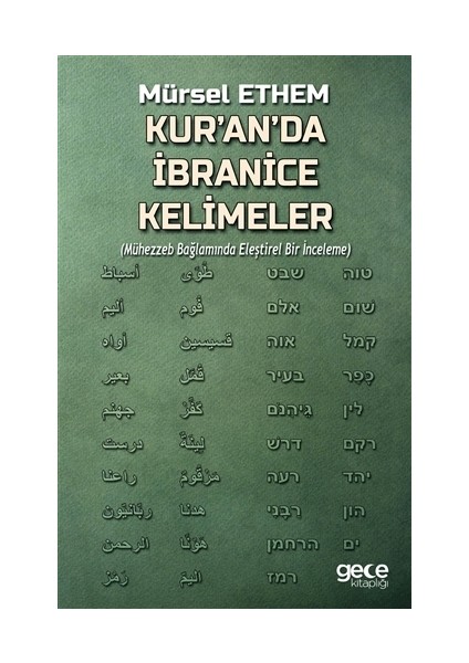 Kur'an'da İbranice Kelimeler