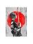 Ahşap Tablo Samurai Girl Samuray Kız 1