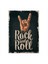 Ahşap Tablo Retro Rock and Roll 1