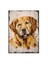 Ahşap Tablo Sevimli Golden Köpek 1