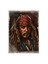 Ahşap Tablo Kaptan Jack Sparrow 1