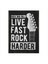 Ahşap Tablo Rock And Roll Life 1