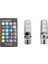 Araç Çakar Lamba RGB LED Ampul Kumandalı Çakarlı Park Ampülü 1