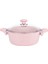22 cm Granit Derin Tencere Pembe 1