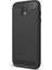 Samsung Galaxy J5 Pro J530 Brushed Carbon Silikon Kılıf + Tempered Cam 1