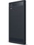 Sony Xperia XA1 Brushed Carbon Fiber Silikon Kılıf + Tempered Cam 1