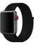 Apple Watch Seri 7/6/SE/5/4 Koyu Siyah Spor Loop Kordon - 45mm 44mm 42mm Uyumlu 1
