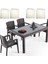 90x150 Classic Rattan Masa ve 4 Adet Minderli Paris Koltuk 1