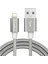 2.0 A Lightning İp Örgü Metal Data Şarj Kablosu Gri 1
