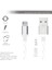 Micro USB Ledli Silikon USB Data Kablo Beyaz (DK011B) 2