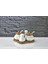 PJ10 Bambu Standlı Porselen Baharatlık Beyaz 1