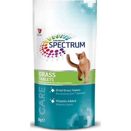 Spectrum Care Kedi Antioksidan Etkili Çim Ödül Tabletleri 50 Fiyatı